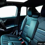 쌍용 티볼리 전용 액세서리 추천 - A modern SsangYong Tivoli interior featuring custom-fit neoprene seat covers in sleek black with sub...